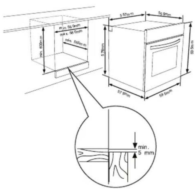 SHARP K-60M15IL2-EU - CHOISIR UN EMPLACEMENT POUR LE FOUR - 2