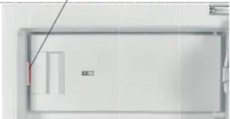 SHARP SJ-LF123M1X-EU - "Deur open"-indicator (voor koelkasten met enkele deur met diepvriescompartiment) - 1
