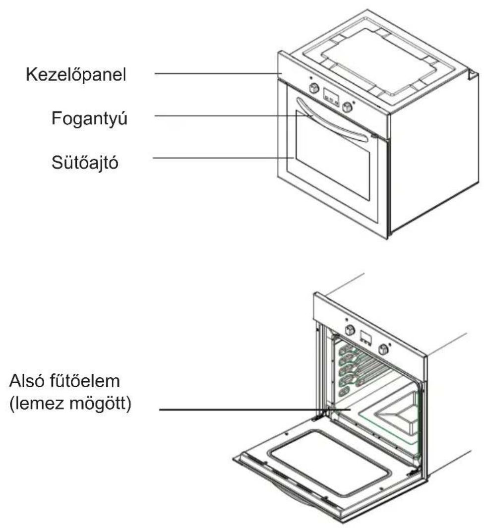 SHARP KA-60D22IM1-EU - A KÉSZÜLÉK BEMUTATÁSA, MÉRETEK - 1