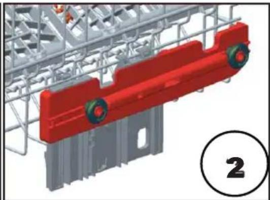 SHARP QW-NS1GI47EX-EU - Hohenverstellung des gefüllten oberen Korbs - 3