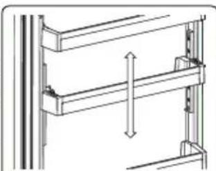 SHARP SJ-BB02DTXWF-EU - Per modificare la posizione del Adapti lift: - 2