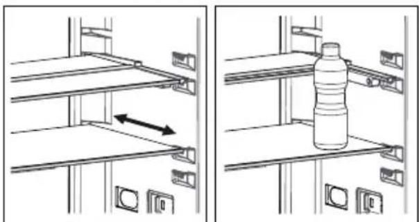 SHARP SJ-BB02DTXWF-EU - Clayette rétractable AdaptiShelf (Sur certains modèles) - 1