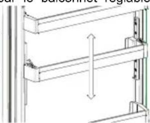 SHARP SJ-BB02DTXWF-EU - Balconnet réglable AdaptiLift (Sur certains modèles) - 2