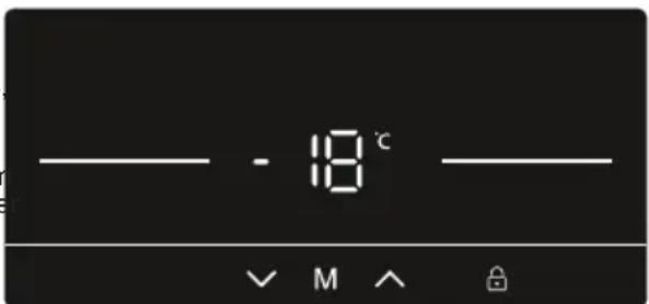 SHARP SJ-SC41CHXIE-EU - Definições de Temperatura do Congelador - 1