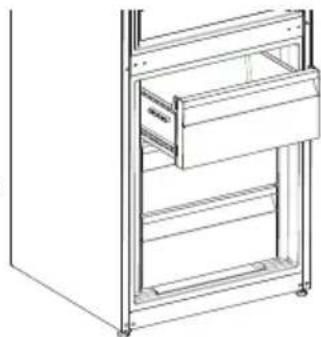 SHARP SJ-BA20IEXIE-EU - Herausnehmen des Gefrierfachs - 1