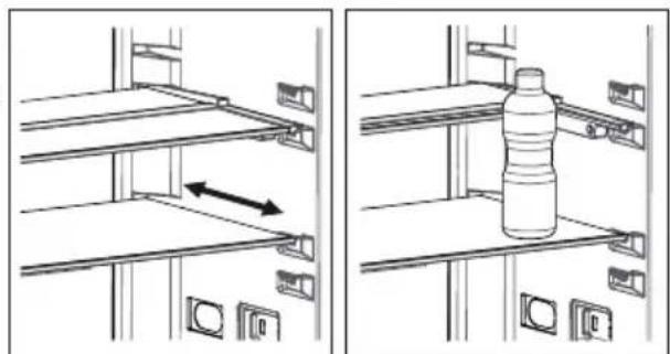 SHARP SJ-RA10RMXBD-EU - Clayette rétractable AdaptiShelf (Dans certains modèles) - 1