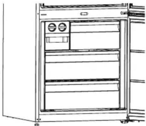 SHARP SJ-BA34CHXIE-EU - Herausnehmen des Gefrierfachs - 1