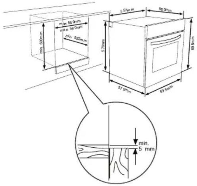SHARP K-61D27IM1-EU - CHOISIR UN EMPLACEMENT POUR LE FOUR - 2