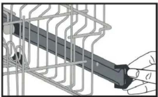 SHARP QW-NS14I49EX-EU - Réglage en hauteur du panier supérieur - 1