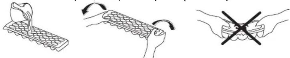 SHARP SJ-BA05DMXJE-EU - Paigutage toit külmiku köige külmemasse piirkonda. - 4