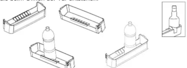 SHARP SJ-BE237E00X-EU - Flaschenhalter (Bei bestimtm Modellen) - 1