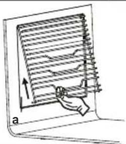 SHARP K-60P19BNM -EU - Rimozione dei supporti della griglia - 1