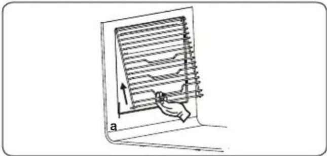 SHARP K-60P19BNM -EU - Rimozione dei supporti della griglia - 1