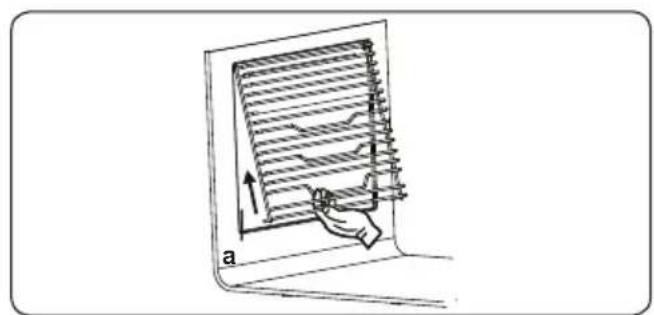 SHARP K-60P19BNM -EU - Retrait des grilles latérales de support - 1
