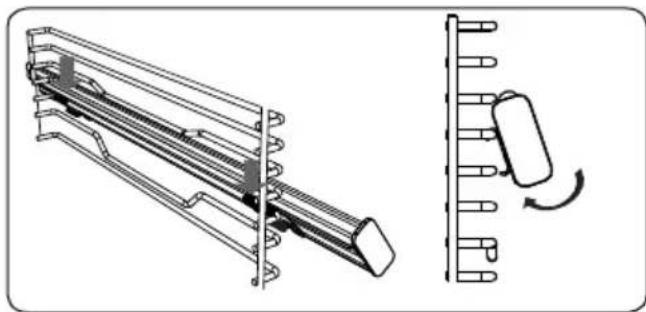 SHARP K-60P19BNM -EU - Grille métallique avec rails télescopiques - 3
