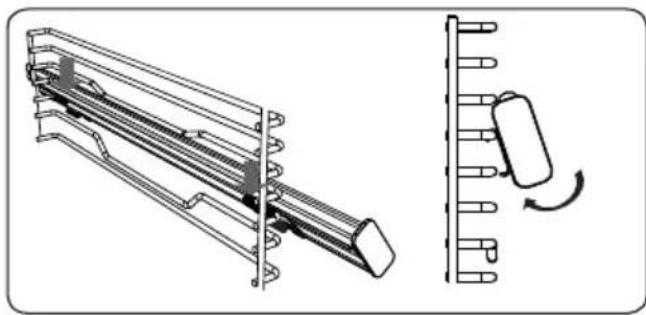 SHARP K-60P19BNM -EU - Teleszkópos sütősínek - 2