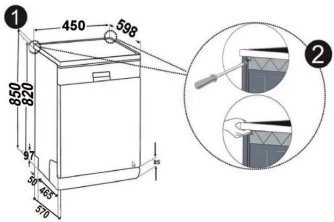 SHARP QW-NS24F44DI-DE - Untertischmontage - 1