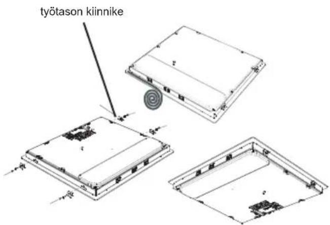 SHARP KH-6V08BS00-EU - Integroitavan keittotason sijoittaminen - 2