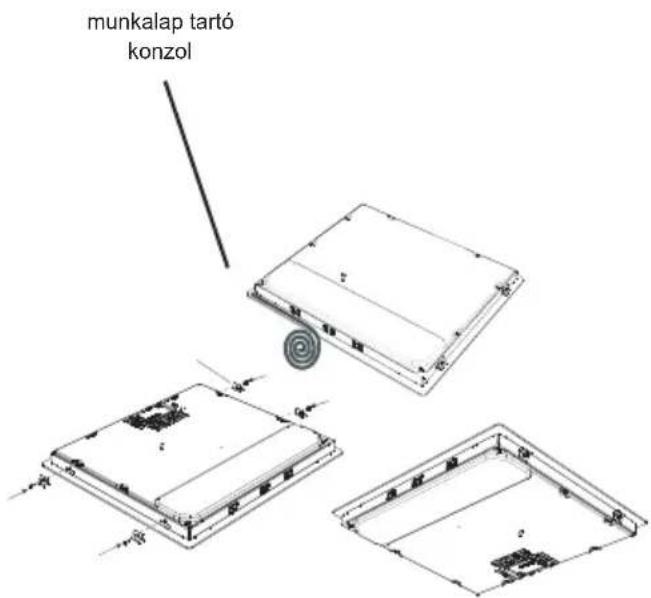 SHARP KH-6V08BS00-EU - A beépített főzőlap elhelyezése - 2