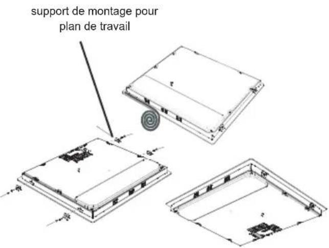 support de montage pour plan de travail