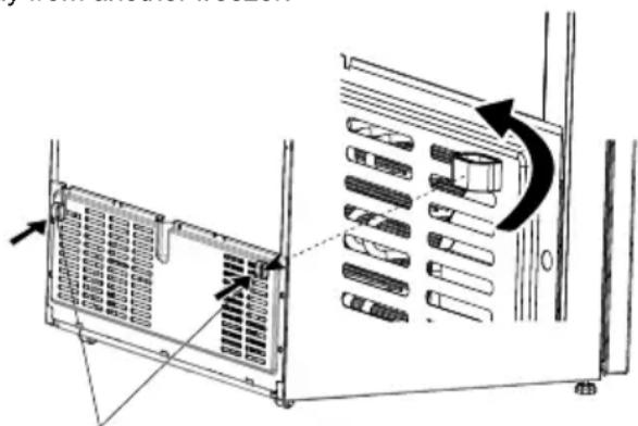 SHARP SJ-BA35CHXIE-EU - If your refrigerator has a fan condenser: - 1