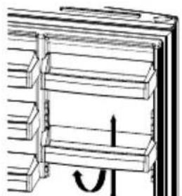 SHARP SJ-BA35CHXIE-EU - Balconnet réglabe AdaptiLift (Dans certains modèles) - 1