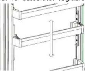 SHARP SJ-LC11CTXWF-EU - Balconnet réglable AdaptiLift (Dans certains modèles) - 2