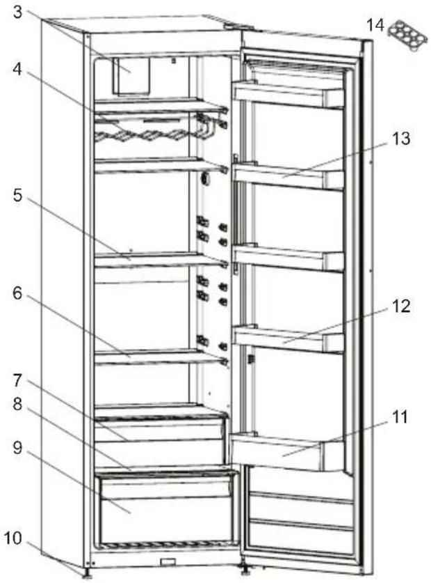 SHARP SJ-LC11CTXWF-EU - CHAPTER -2: YOUR FRIDGE - 1