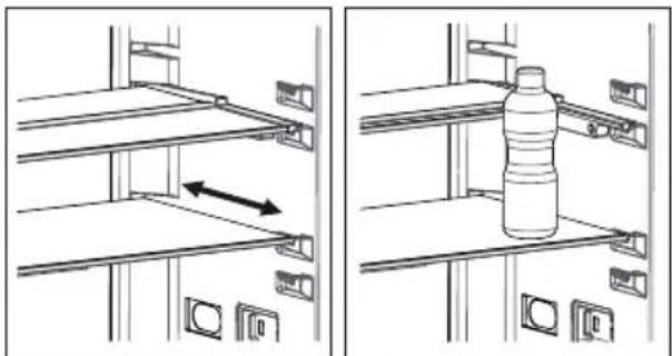 SHARP SJ-LC11CTXWF-EU - Adapti-Shelf (I noen modeller) - 1