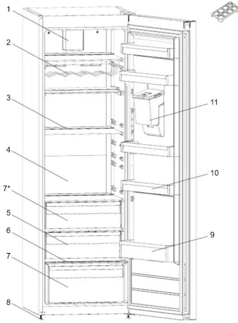 SHARP SJ-LC41CHDAE-EU - KAPITEL -2: DIT K∅LESKAB - 1