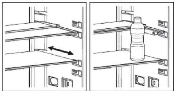 SHARP SJ-LC41CHDAE-EU - Clayette rétractable AdaptiShelf (Dans certains modèles) - 1