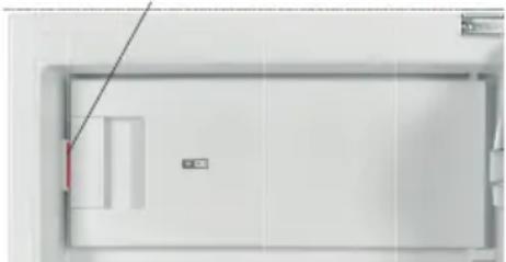 SHARP SJ-LE123M1X-EU - "Tür offen" -Anzeige: (für eintürige Kühlschränke mit Gefrierfach) - 1