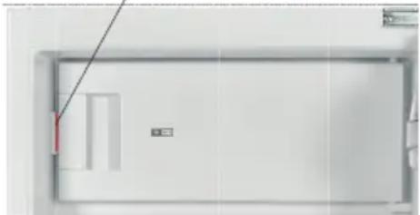 SHARP SJ-LE123M1X-EU - "Deur open"-indicator (voor koelkasten met enkele deur met diepvriescompartiment) - 1