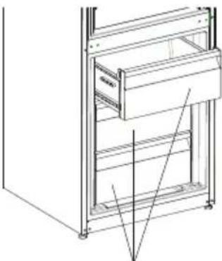 SHARP SJ-BA05DMXLE-EU - Per rimuovere i cassetti: - 1