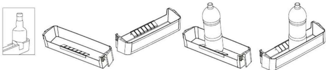 SHARP SJ-BA05DMXLE-EU - Flessenhouser (In sommige modellen) - 1