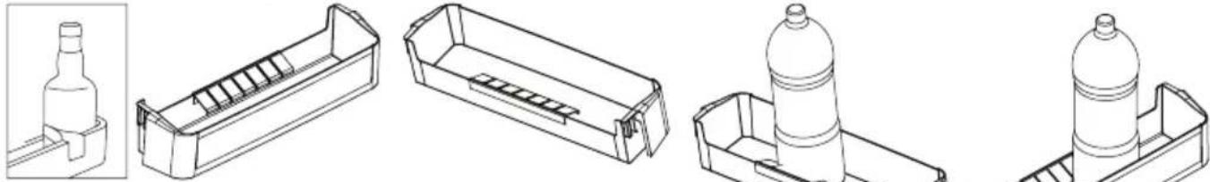 SHARP SJ-BA05DMXLE-EU - Pudeli hoidja (Osadel mudelitel) - 1