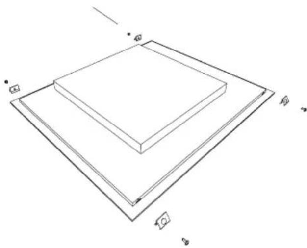 SHARP KH-6I34BS00-EU - Installation de la plaque de cuisson dans un plan de travail - 5
