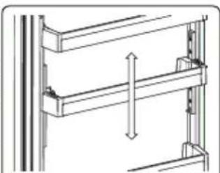 SHARP SJ-BB04NTXSF-EU - Per modificare la posizione del Adapti lift: - 2