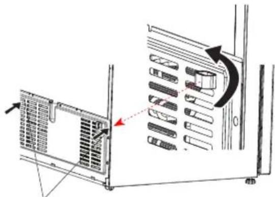 SHARP SJ-TE400E0W-EU - Se o seu frigorífico possuir um ventilador de condensador: - 1