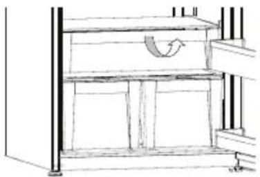 SHARP SJ-TE400E0W-EU - Removing the Chill Drawer - 1