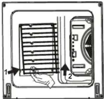 SHARP KF-76VDD19I-DE - Removal of wire shelf - 1