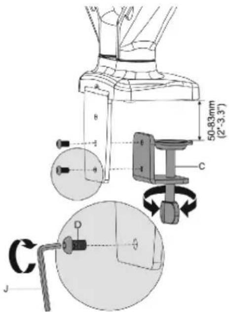 Gembird MA-DA2-01 - (TILTING), 13"-27", UP TO 7 KG - 4