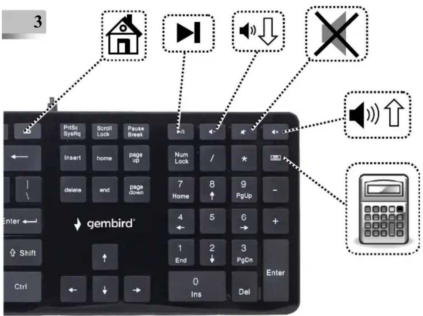 Gembird KB-MCH-02 - gembird - 3