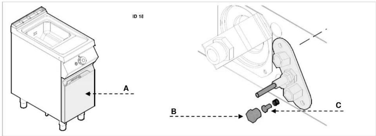 BARTSCHER 2959521 - Vervangen van het mondstuk van de ontstekingsvlam (onderhoudsmonteur) - 1