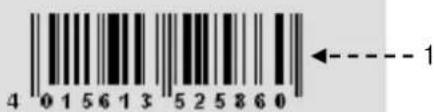 BARTSCHER 2959521 - Rating plate - 1