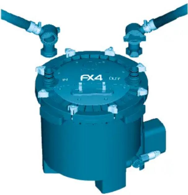 Fluval FX4 - Instale a mangueira da válvula de conveniência - 1