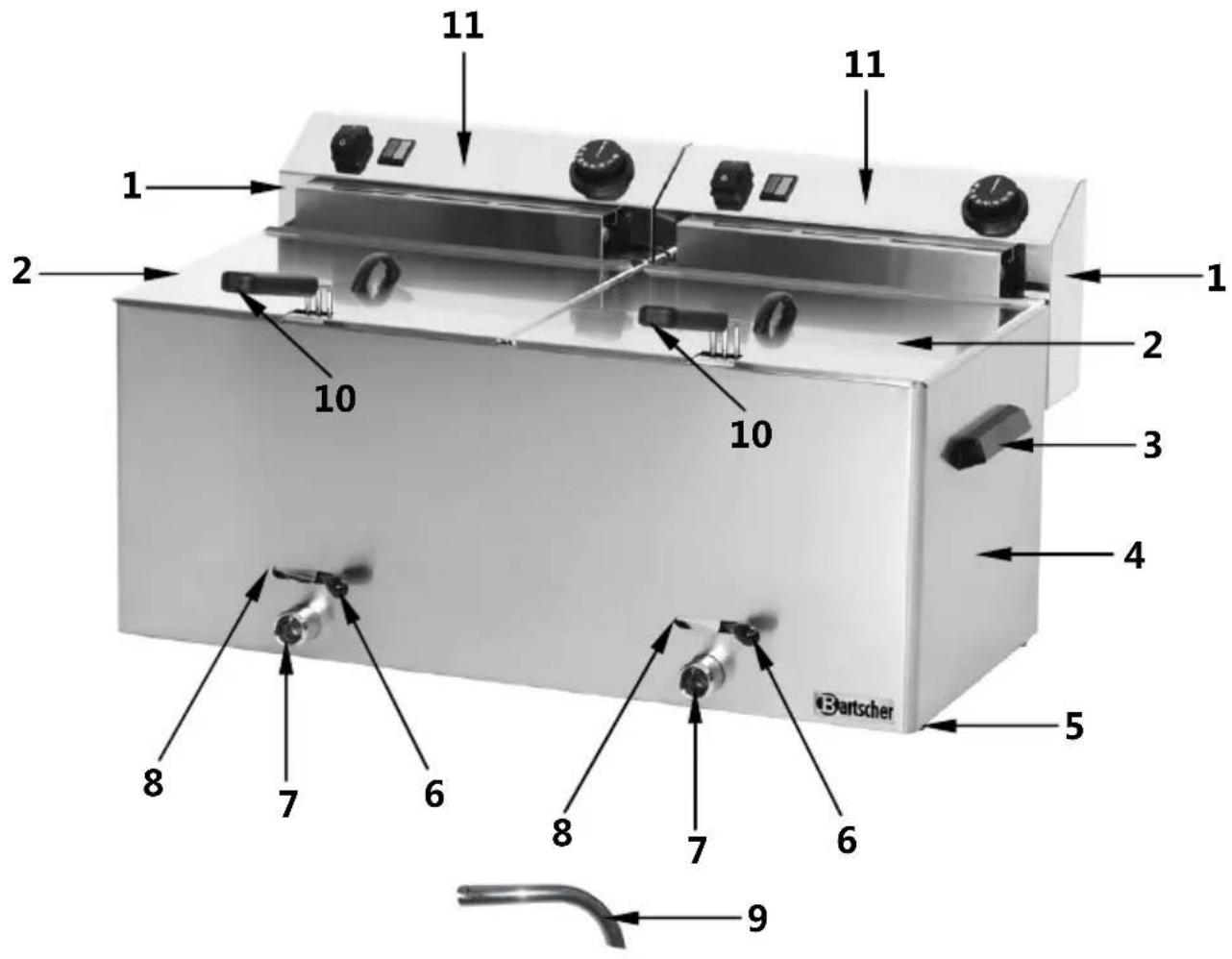 BARTSCHER Professional I 162900 - Overview of parts - 2