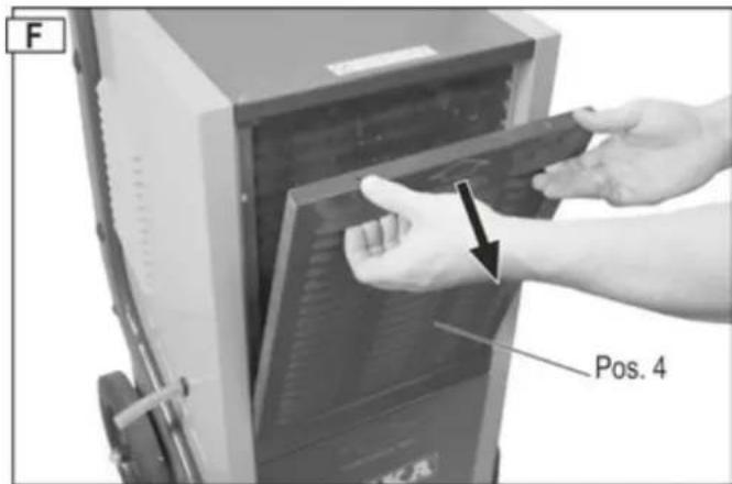 ATIKA ALE 800 N - Odstranitev filtra - 1