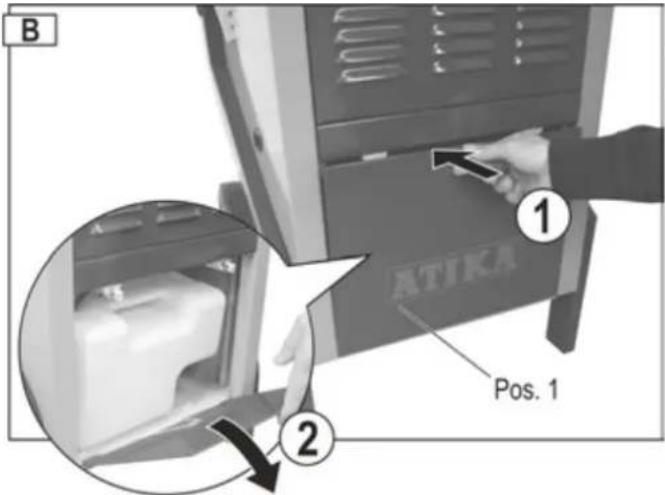 ATIKA ALE 800 N - Démontage du réservoir collecteur d'eau - 1