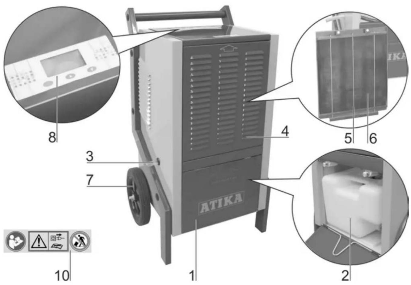 ATIKA ALE 800 N - Bij bestelling van reservedelen in ieder geval vermelden: - 1